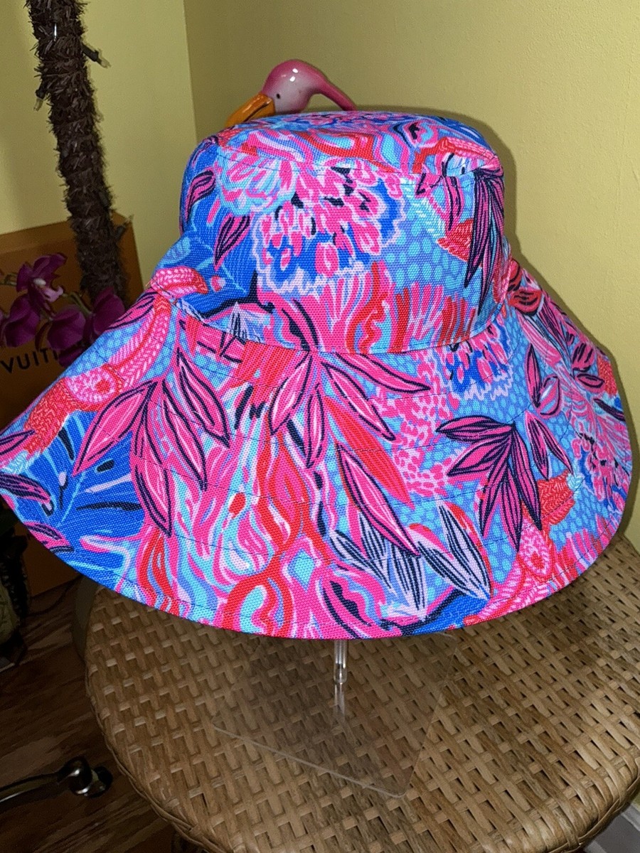 Lilly Pulitzer NWT Sun Hat Ruby Red Wild Times | eBay