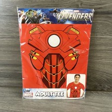 Marvel Avengers Iron Man Costume Adult T-shirt One Size Fits All Daily Party