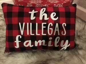 personalized christmas throw pillows