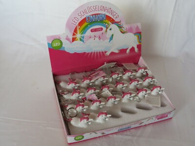 Kikkerland LED Schlüsselanhänger Einhorn – Mit Licht & Sound, Gummiert, 4x5 Cm, Perfekt Als Geschenk