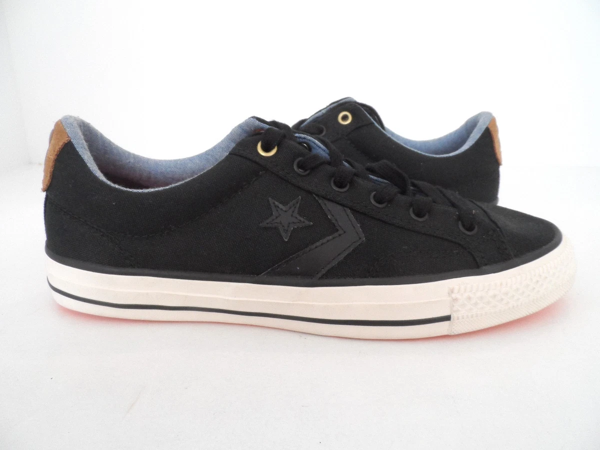 apodo Aprendizaje Indulgente Converse Mens Star Player OX Black Rubber Low Top Size 8 | eBay