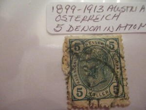 1899-1913 Australia Postage Stamp - 5 Denomination