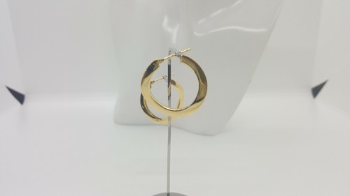 Pendientes De Aro De Forma Irregular En Oro Amarillo 18KT 3,6 Gramos (2880) - Imagen 2 de 11