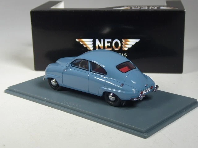 (KI-06-38) Neo Scale Models 44620 Saab 92 blau in 1:43 in OVP - Bild 2 von 2