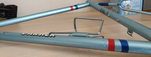 VERNON BARKER VINTAGE  ONE OFF HAND BUILT STEEL RACING FRAME - Picture 15 of 16