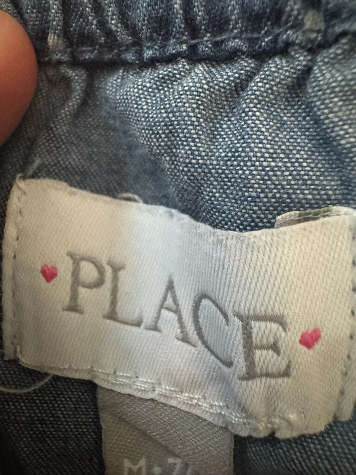 Mameluco The Childrens Place Girls azul talla M (7-8) Foto 3 de 4