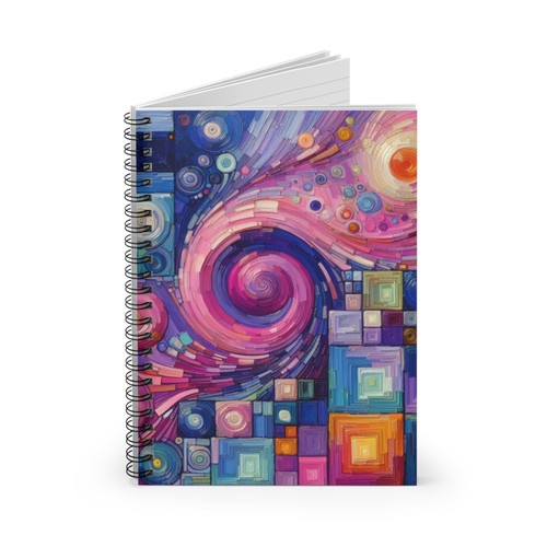Spiral Notebook Ruled Line Swirls, Circles and Boxes Design 11 | eBay