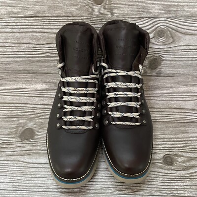 Cole Haan Zerogrand Lace Up Boots Size 9.5 Brown Leather  display picture 3
