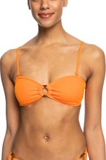 Roxy Women's Color Jam SD Bandeau Bikini Top Tangelo