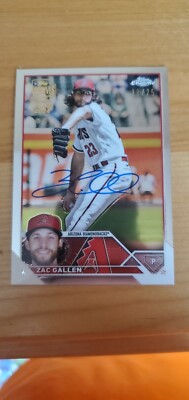 Zac Gallen 10/25 Auto 2024 Topps Archives Signature Series Baseball Card On Card
