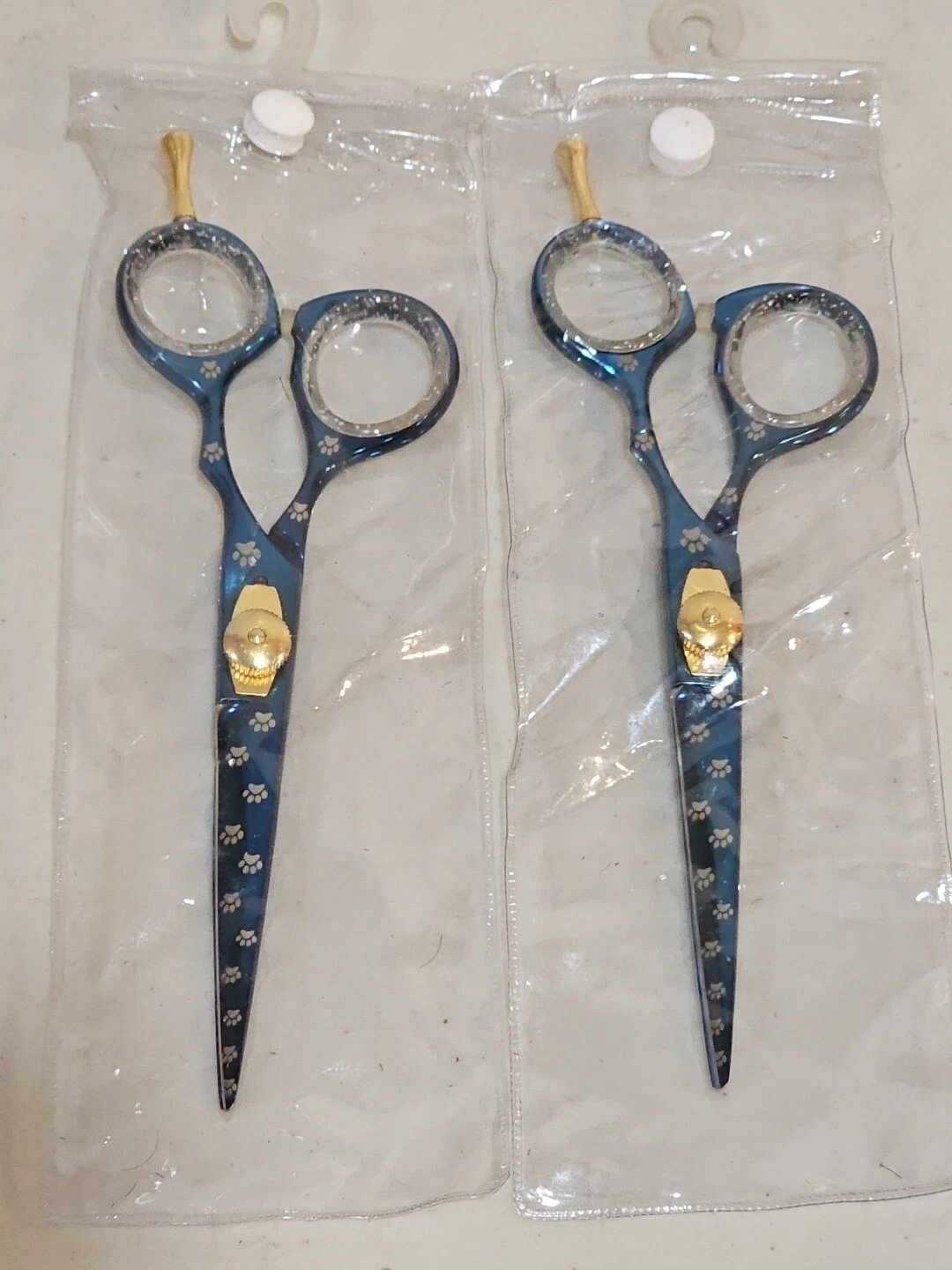 2 DOG LOVERS GROOMING HAIR TRIMMING CUTTING SCISSORS SHEARS STAINLESS CUSTOM