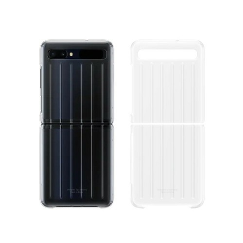 Genuine Samsung Galaxy Z Flip Clear Cover Anti-Fingerprint Anti-Scratch EF-QF707