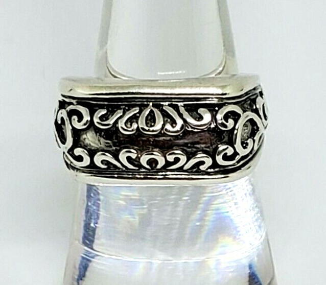 VTG Rectangle Front Delicate Scroll Work Statemen… - image 7