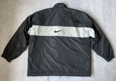 Down jacket Nike Vintage 90s Big Logo Big swoosh Size Xl | eBay