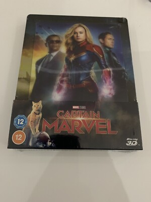 Captain Marvel Limited Magnet Lenticular Steelbook OVP 2D 3D Blu-ray