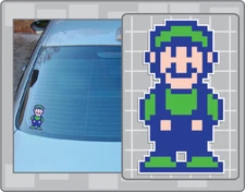 LUIGI Sprite Vinyl Decal #4 Car Truck Window Super Mario Bros. 2 Sticker