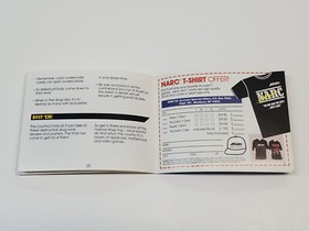 NARC Authentic Original NES Nintendo Manual Only *