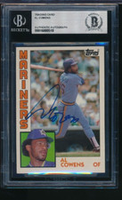 1984 Topps #622 Al Cowens Signed Auto BAS BECKETT clean blue sig dec '2002