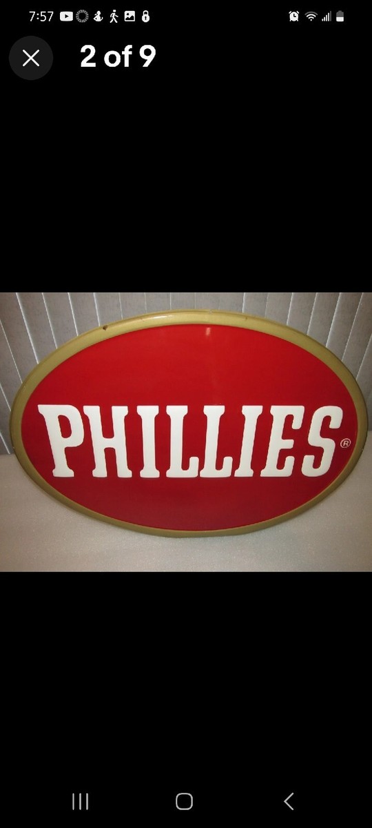 PHILLIES BLUNT 特大メタル 看板 vintage PHILLIES BLUNT 特大メタル 看板 vintage VINTAGE ADVERTISING