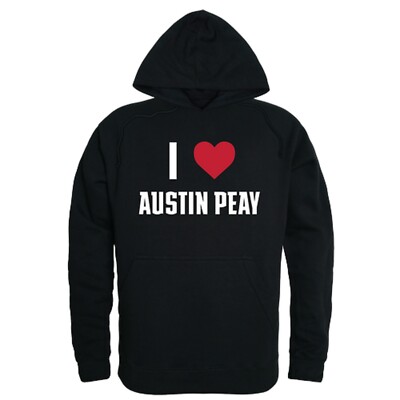 Austin Peay State University Governors APSU College I Love Hoodie Sweatshirt