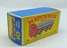 BUY NOW! Lesney Matchbox MB10 Pipe Truck ORIGINAL Empty E4 Type Box