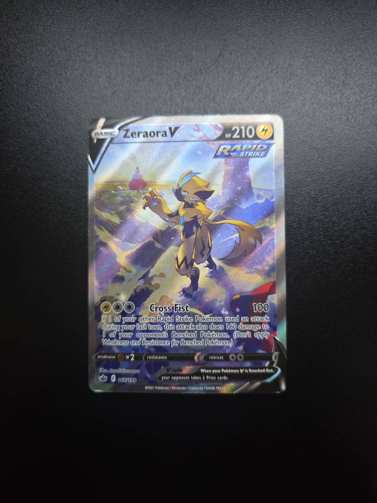 Zeraora V (Alternate Full Art) 166/198 Swsh06: Sword & Shield - Chilling...