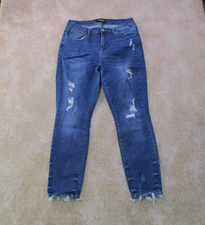 Judy Blue Mid Rise Relaxed Fit Jeans Women's 13/31 Blue Stretch Denim