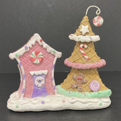 Yankee Candle Sugar Plum Village Kerzenornament Lebkuchenhaus Weihnachten *LESEN*