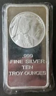 SilverTowne 10oz Silver Buffalo Bar in Plastic