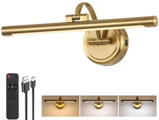 Picture Light for Wall,Battery Operated Art Lights for Painting,3 Color Selec...