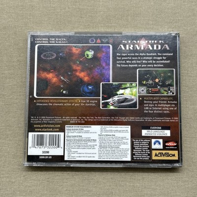 Star Trek Armada (PC 2000 CD-ROM) RTS Strategy Windows 95 98