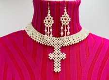Wholesale Lot of 12 Handmade Pearl Necklace  Earring Sets - Clearance Sale 