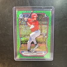 Bowman 2026 Bowman Chrome Coy James BCP-33 Chrome Prospects Green Shimmer /99