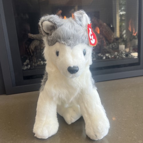 Brand New! TY Classic 15" TIMBER the Siberian Husky Dog Plush Stuffed Animal - Picture 2 of 6