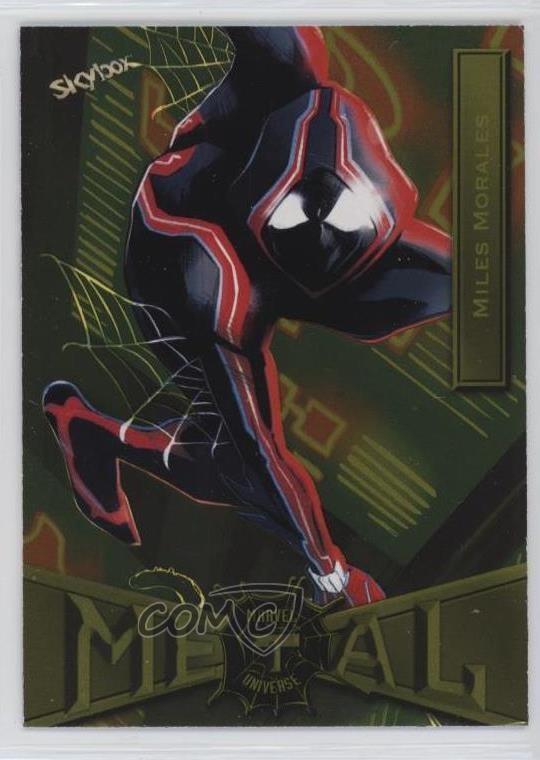 2022 Marvel Metal Universe Spider-Man Yellow Light FX Miles Morales #52 1jb0