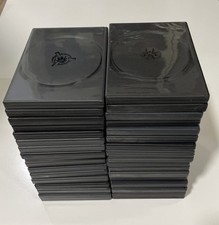 Lot of 34 Used Empty DVD Cases Black Hold 1 Disk Each All in Excellent Condition