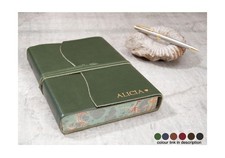 LEATHERKIND Personalised Firenze Italian Full-Grain Leather A5 Journal, Olive
