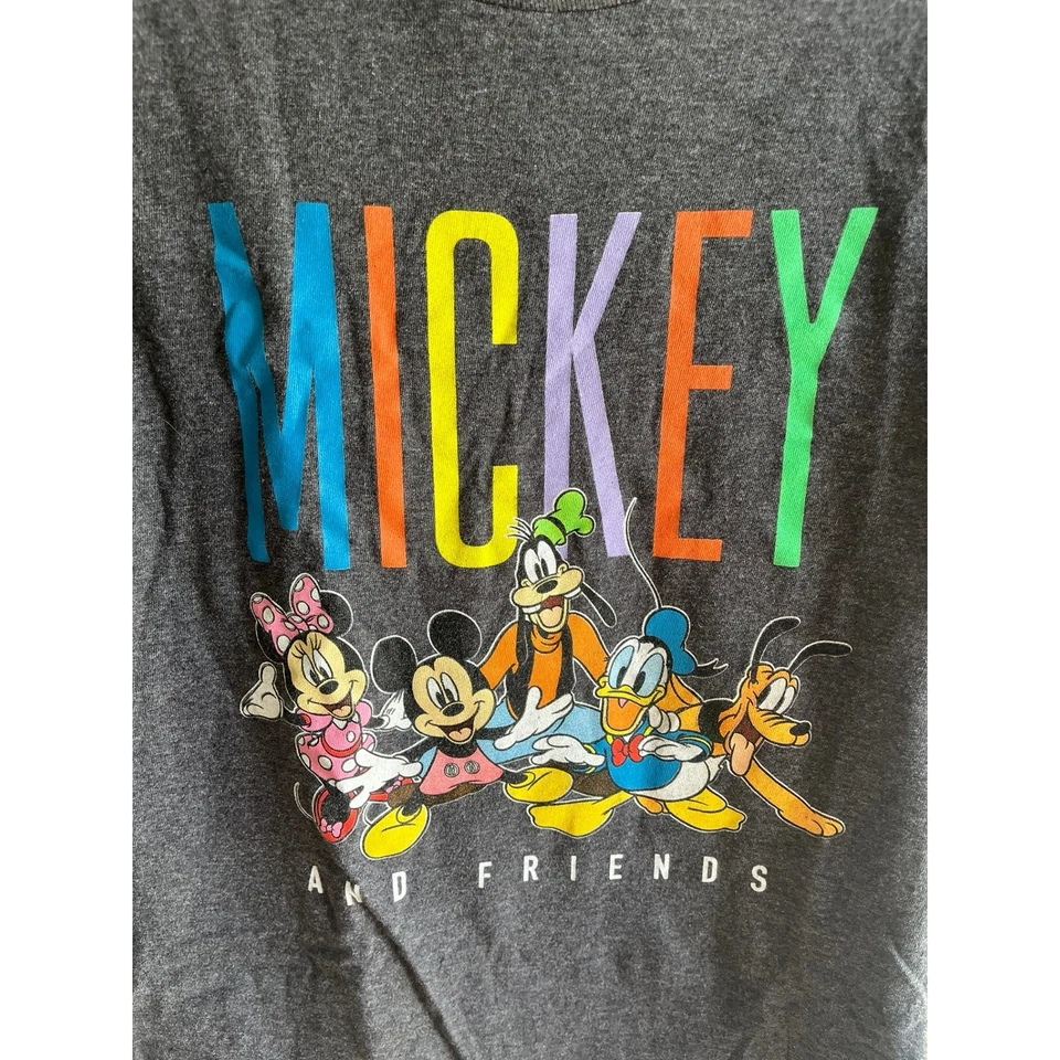 迪士尼米奇和朋友图案人物印花男孩短袖 T 恤小号 — 第 2/4 张图片