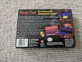 Demon's Crest Snes Authentic Box & Tray ONLY Super Nintendo GREAT SHAPE! 