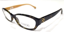 Coach HC6002 Celilia 5055 Small Tortoise Rectangle Eyeglasses 51-16 135 New