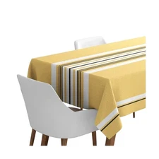 Maison Jean-Vier Donibane Nappe 300 Laiton Tablecloth lemon yellow 180x300cm