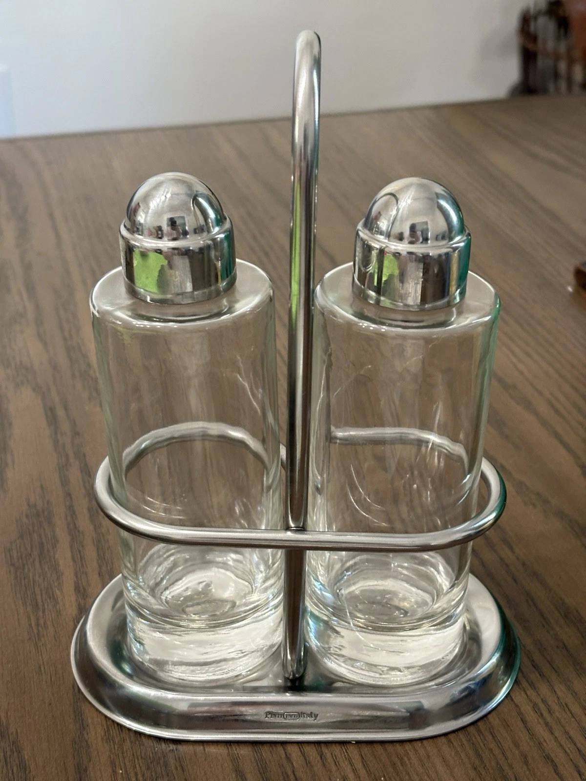 William Sonoma Oil Vinegar Cruet Inox 18/10 Stainless Steel Made in Italy