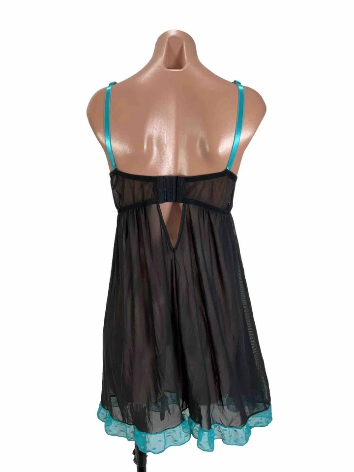 Cacique Mujer Encaje Slip Babydoll Camisón Lencería Con Aros Verde Azulado Aqua 22/24 Foto 2 de 4