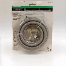 Everbilt 6 ft. Dishwasher Installation Kit w/Braided Adapters 1004 061 080 New66