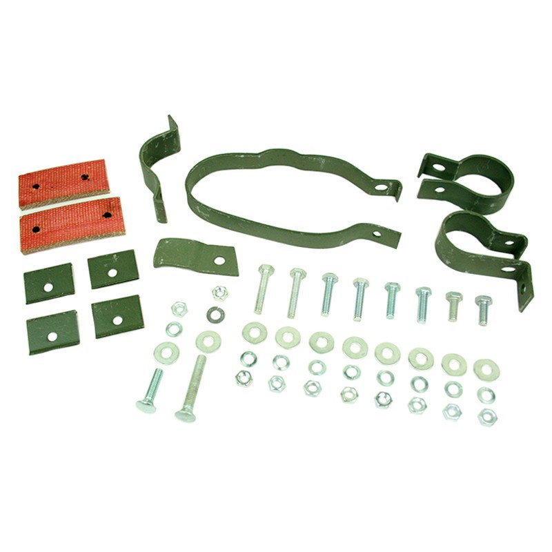 Kit fixation d'échappement ovale Jeep Willys MB Ford GPW