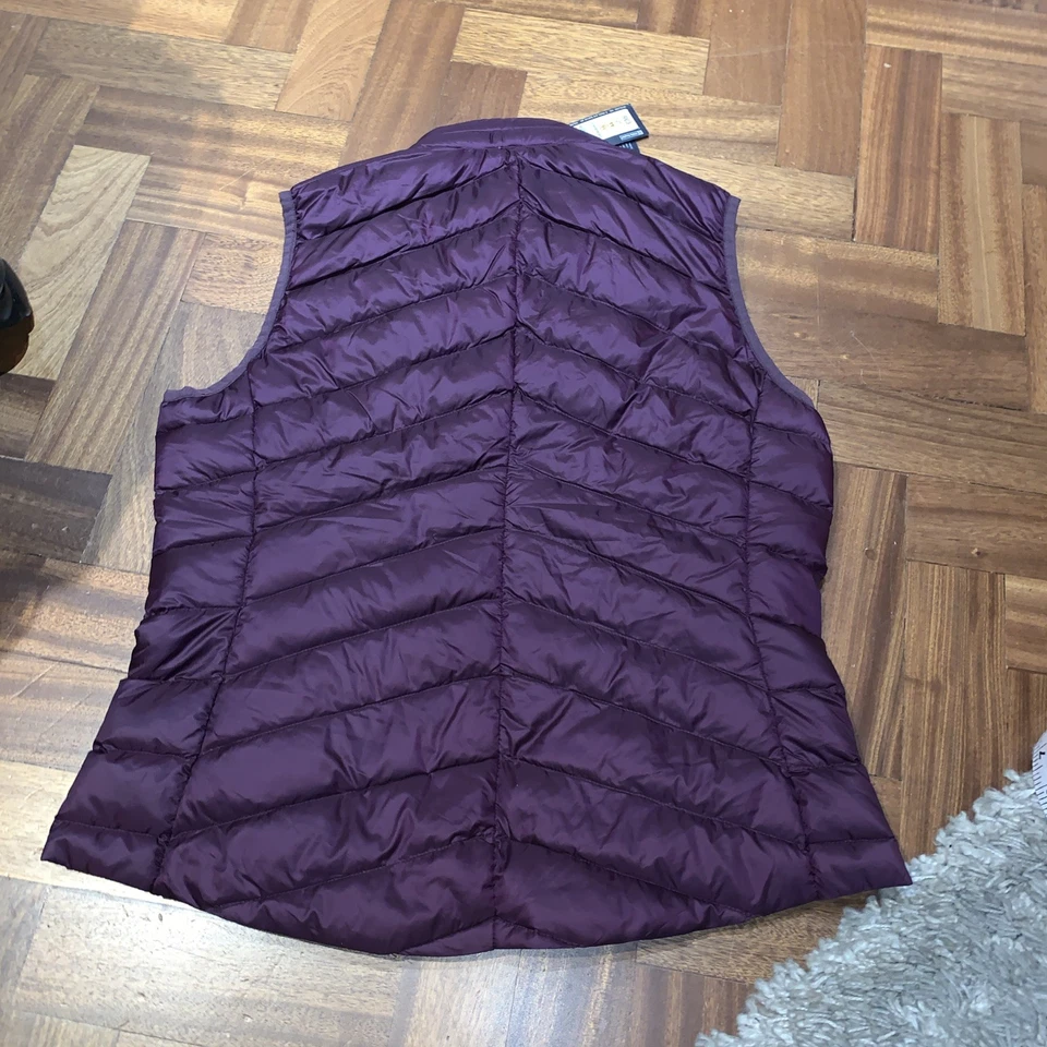Marks & Spencer’s Gilet Waistcoat Size 16 Down Feather Travel Work Purple New - Image 4 of 4