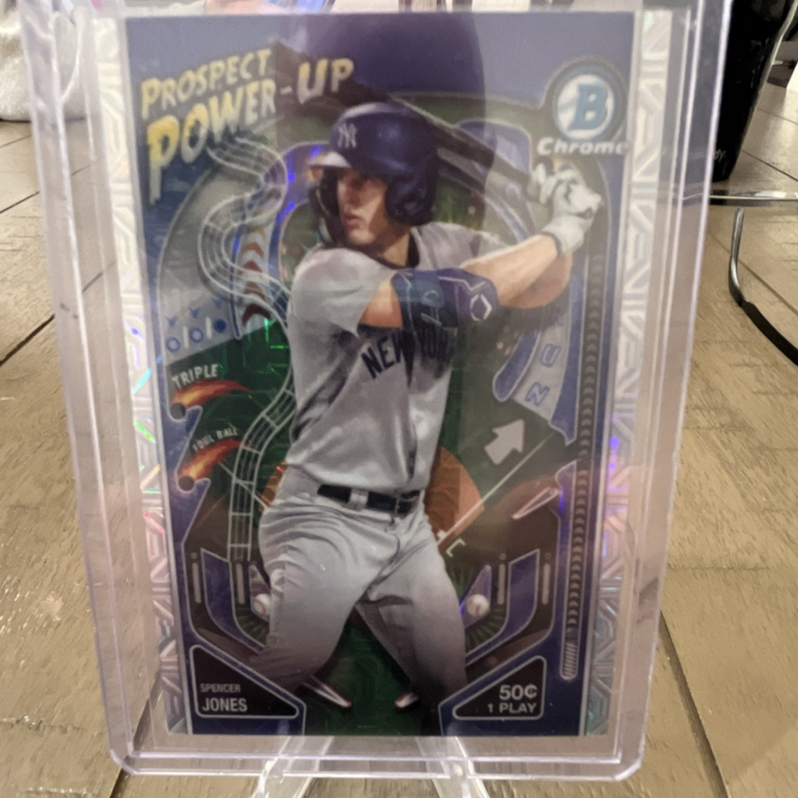 Topps 2024 Bowman Spencer Jones Prospect Power-Up #PP-9 Yankees Insert