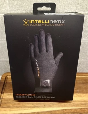 Intellinetix Vibrating Therapy Glove Full Finger Wrist Length Medium Black - Image 1 of 4