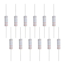 12 Pcs 0.33 ohm Resistor 5 Watt Metal Film Fixed Resistor for Breadboard