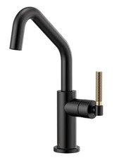 Brizo Litze Pull-Down Faucet with Angled Spout and Knurled Handle 63063LF-BLGL